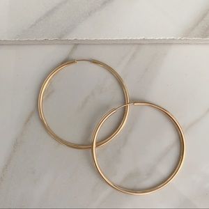 Watts Thin Hoop Earrings | 18k Gold Filled